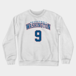 Washington Basketball - Player Number 9 Crewneck Sweatshirt